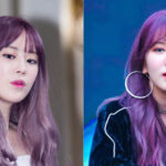 紫色頭髮看起來很漂亮的 K-POP 女性偶像，TWICE 子瑜、 IZ * ONE 員瑛、Blackpink 智秀