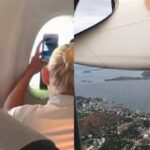 飛在1萬英尺！女乘客拿手機拍攝窗外風景，意外拍到「恐怖一幕」放大一看全身雞皮疙瘩！